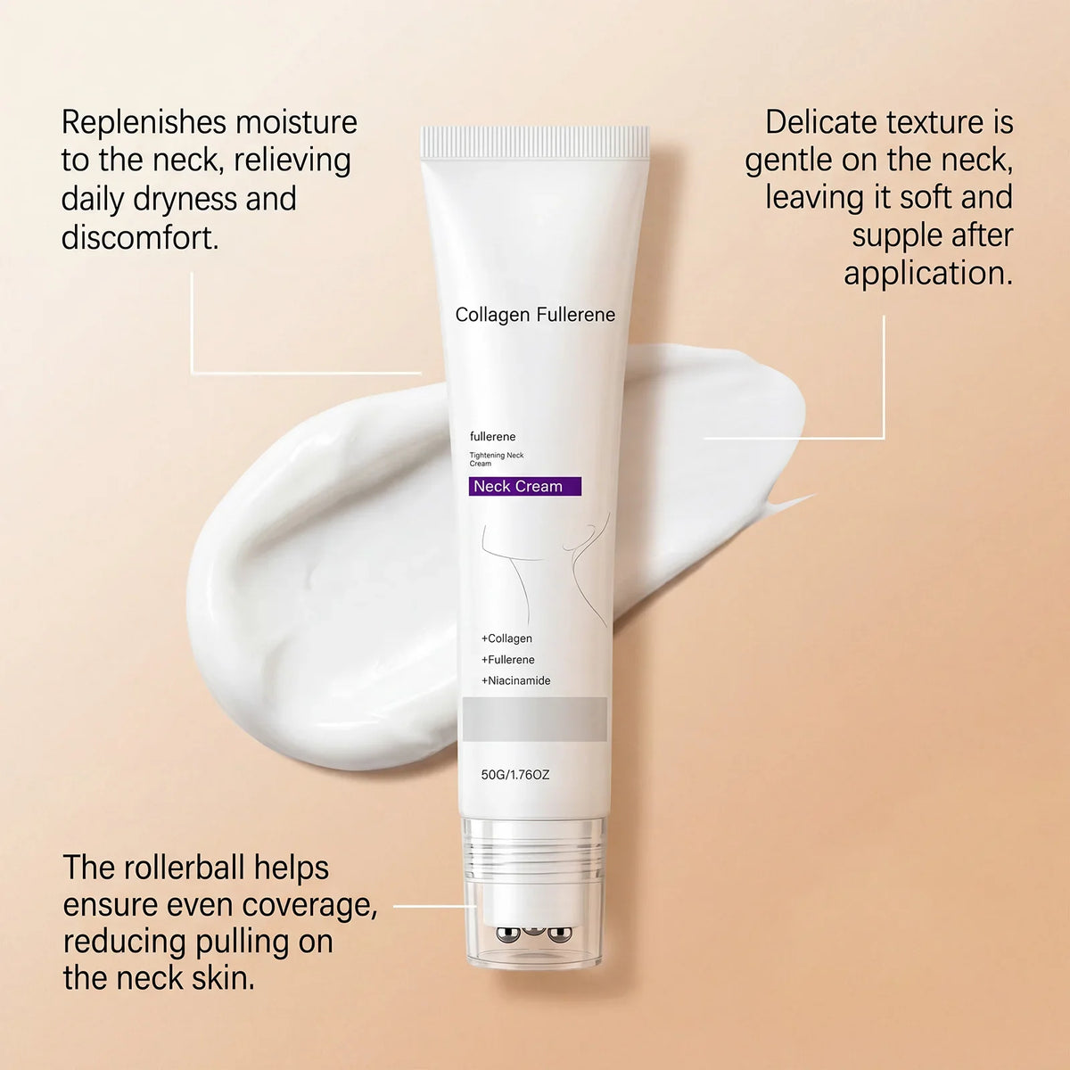 Collagen Neck Firming Cream – Hyaluronic Acid & Niacinamide