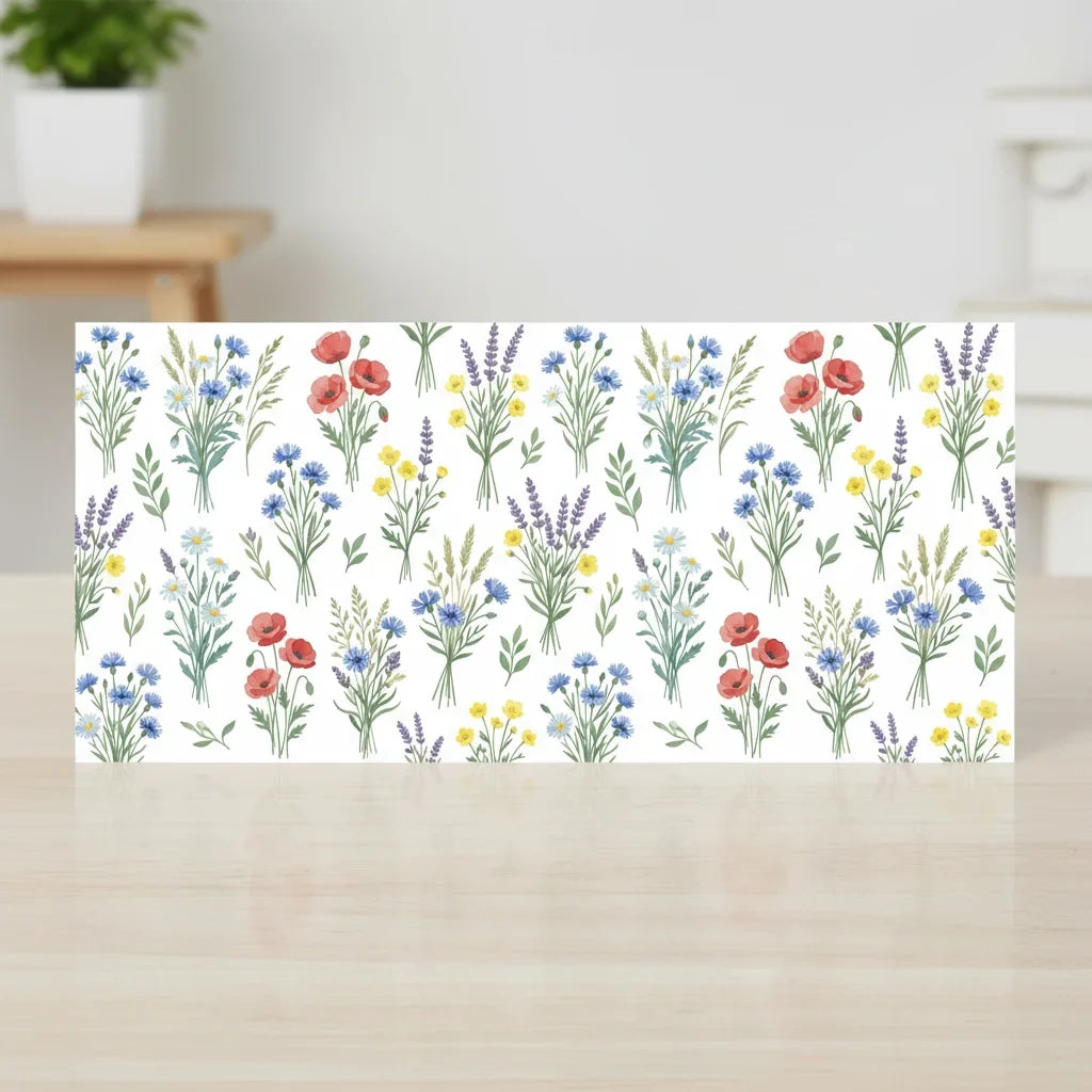 Wildflower UV DTF Transfer Sticker | Waterproof Floral Decal
