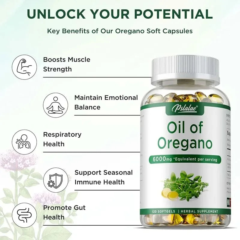 Oil of Oregano Capsules – Gut, Digestion & Immune Support