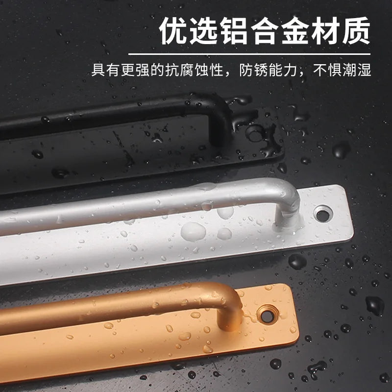 Aluminium Alloy Barn Door Cabinet Handle & Drawer Pull Set