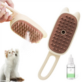 A36T-3-In-1 Multifunctional Pet Steam Brush Cat Suitable All Pets