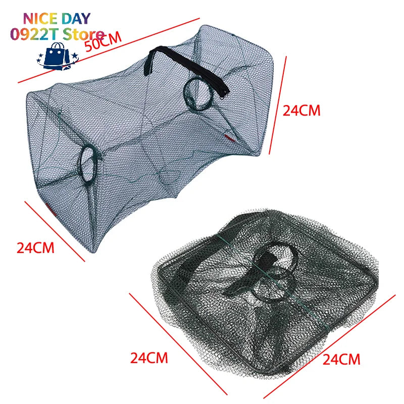 Fish Trap Net Fishing Gear Crab Prawn Shrimp Crayfish Lobster Crawdad