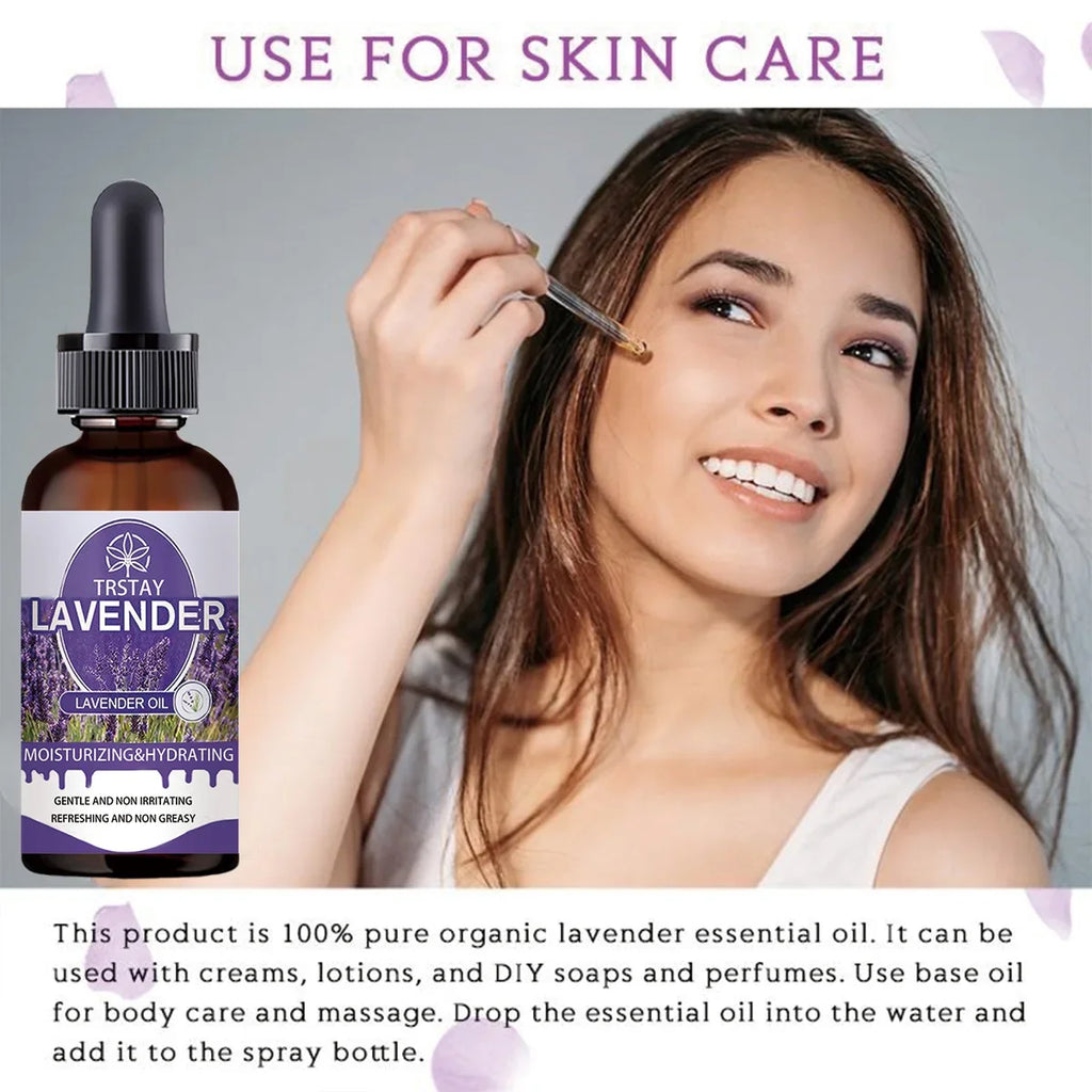 TRSTAY Rose & Lavender Plant Essential Oil – Skin & Massage