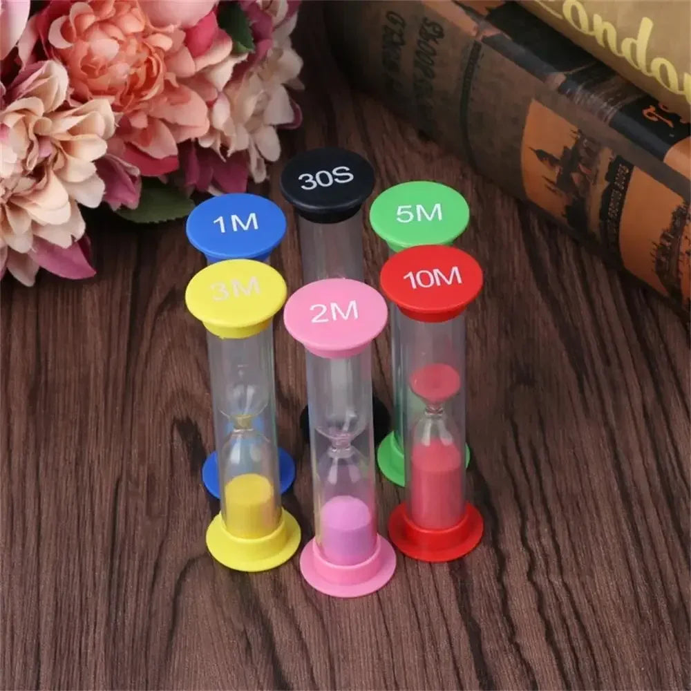 6-Piece Sand Hourglass Timer Set – 30 Sec to 10 Min Timers