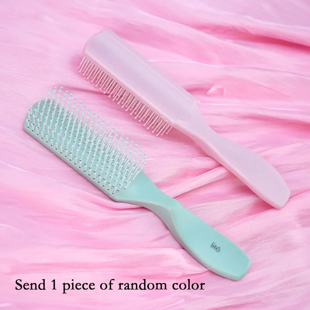 Pastel Hair Detangling Brush – Soft Bristles & Protective Cap