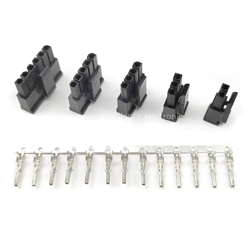 10sets MX Single Row Male Housing+female Terminals 2 3 4 5 6 Pin