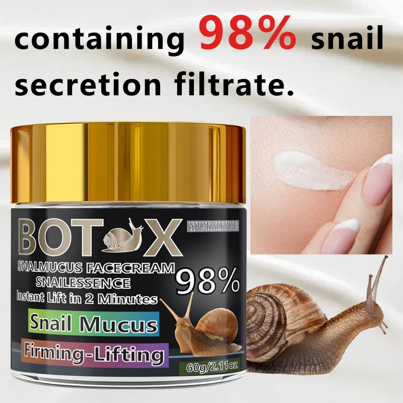 YUITIKUE 98% Snail Mucus Firming & Lifting Face Cream 60g