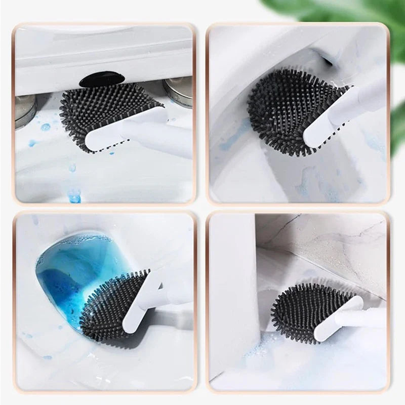 Aromatherapy Toilet Brush Wall Mounted | TPR Silicone Holder