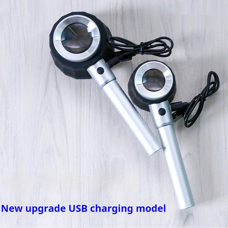 45X Handheld Magnifying Glass with LED & UV Light + Scale