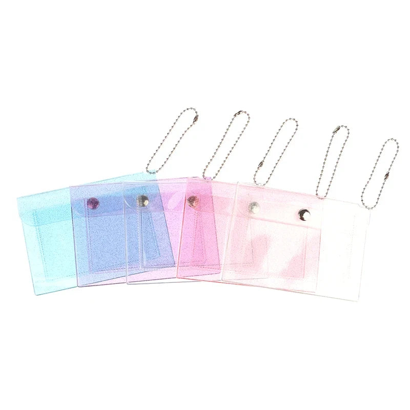 Transparent PVC Card Holder Wallet – Women's Zipper Coin Purse