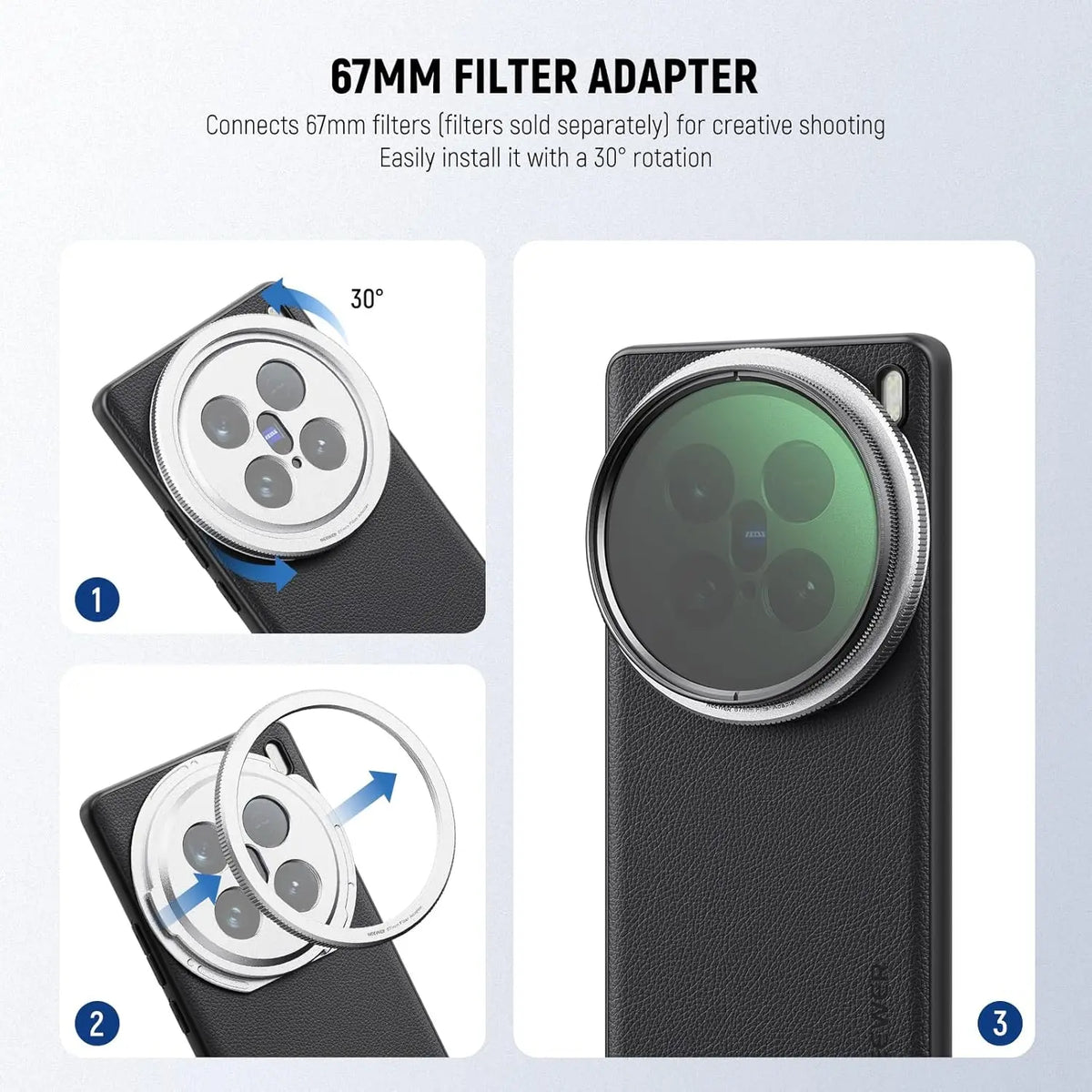 NEEWER VIVO X200/X100 Ultra Case | 17mm Lens Mount TPU+PC