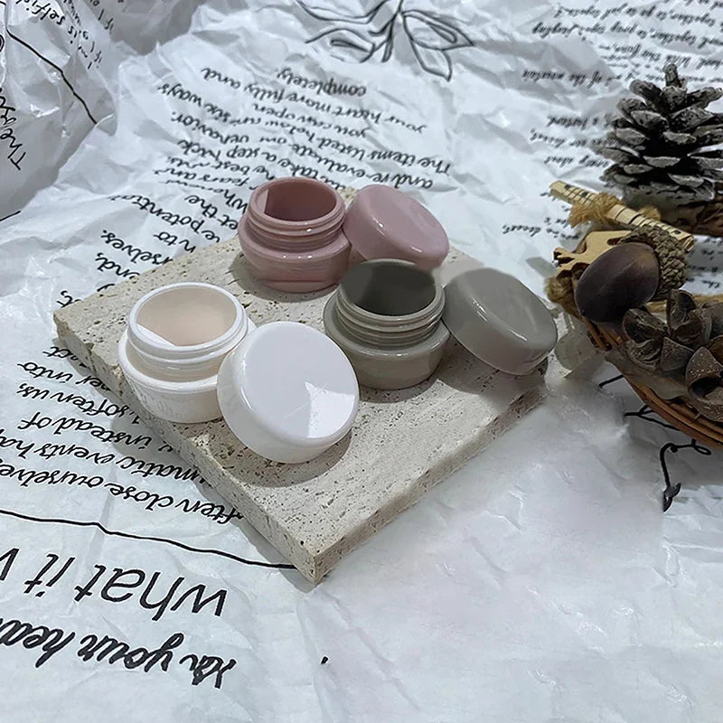 5g Portable Nail Art Storage Jar with Scraper – Mini Cream Pot