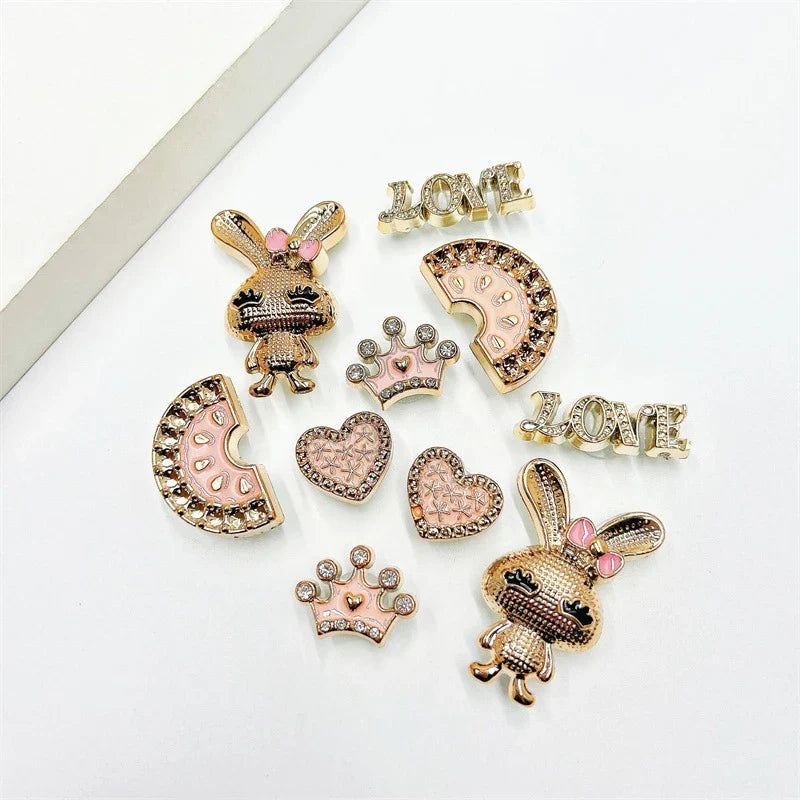 Fashionable Shoe Accessory Made Metal Chain Clasp Removable Suitable