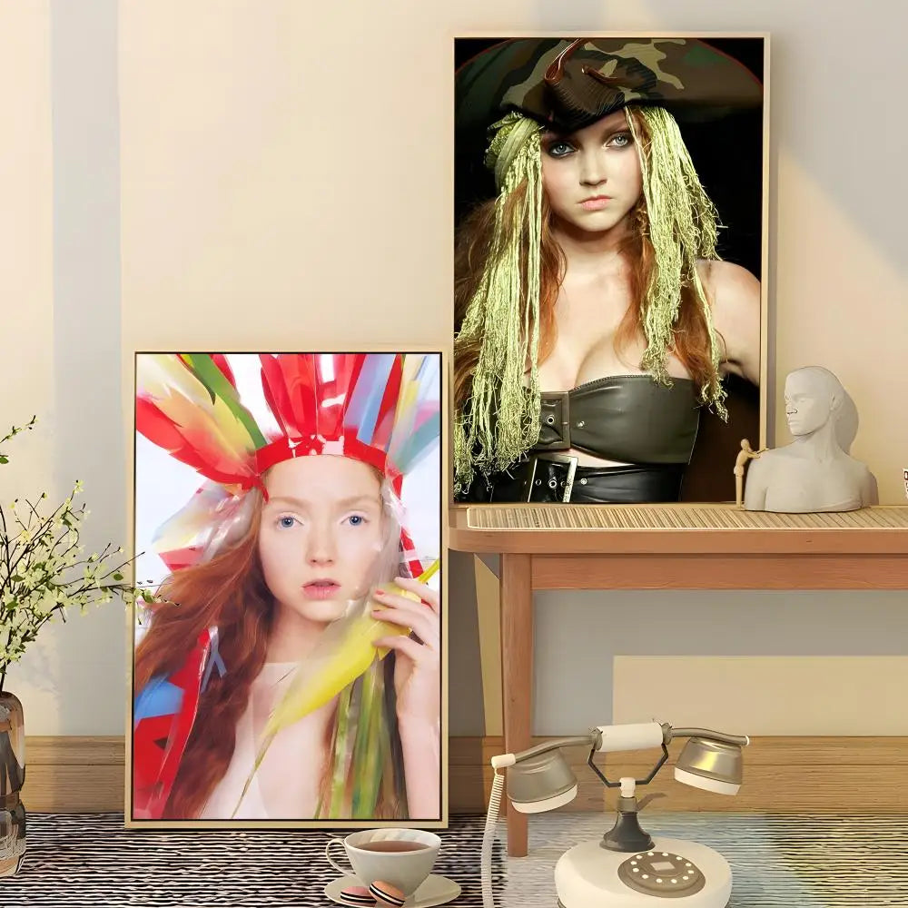 Lily Cole Fashion Poster – HD Waterproof Wall Sticker Décor