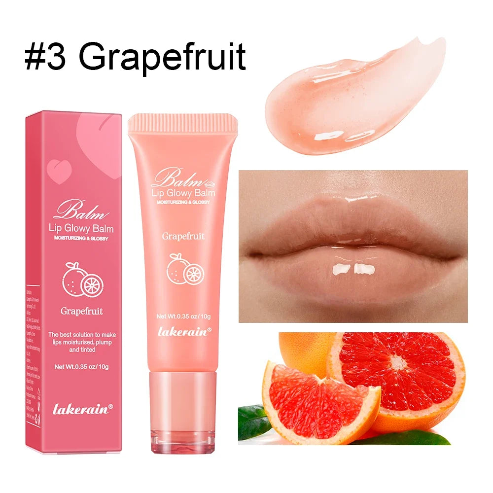 Lakerain Lip Glowy Balm – Sheer Tinted Moisturizing Lip Gloss