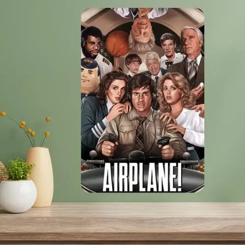 Airplane! Classic Movie Metal Poster Sign – Retro Wall Art