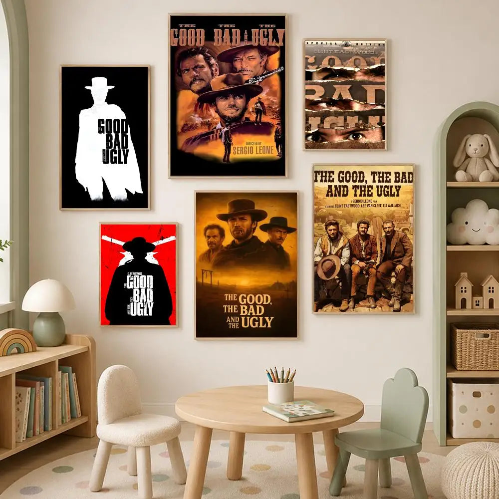 The Good The Bad & The Ugly HD PVC Self-Stick Wall Poster