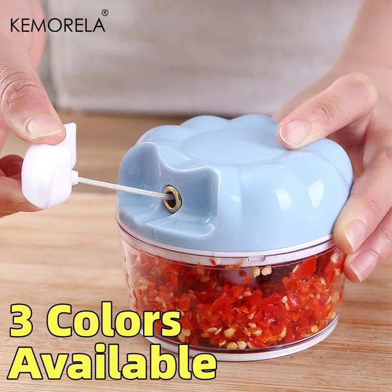KEMORELA Manual Garlic Chopper – Mini Food Grinder & Cutter