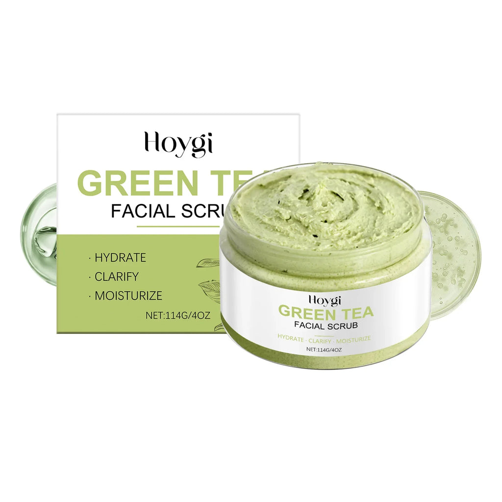 Hoygi Green Tea Facial Scrub – Pore Cleansing & Hydrating