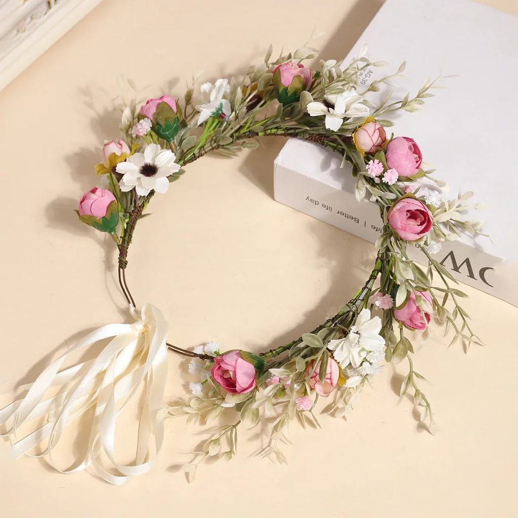 Forest Garland Bride Fairy Simulated Baby's Breath Flower Headdress