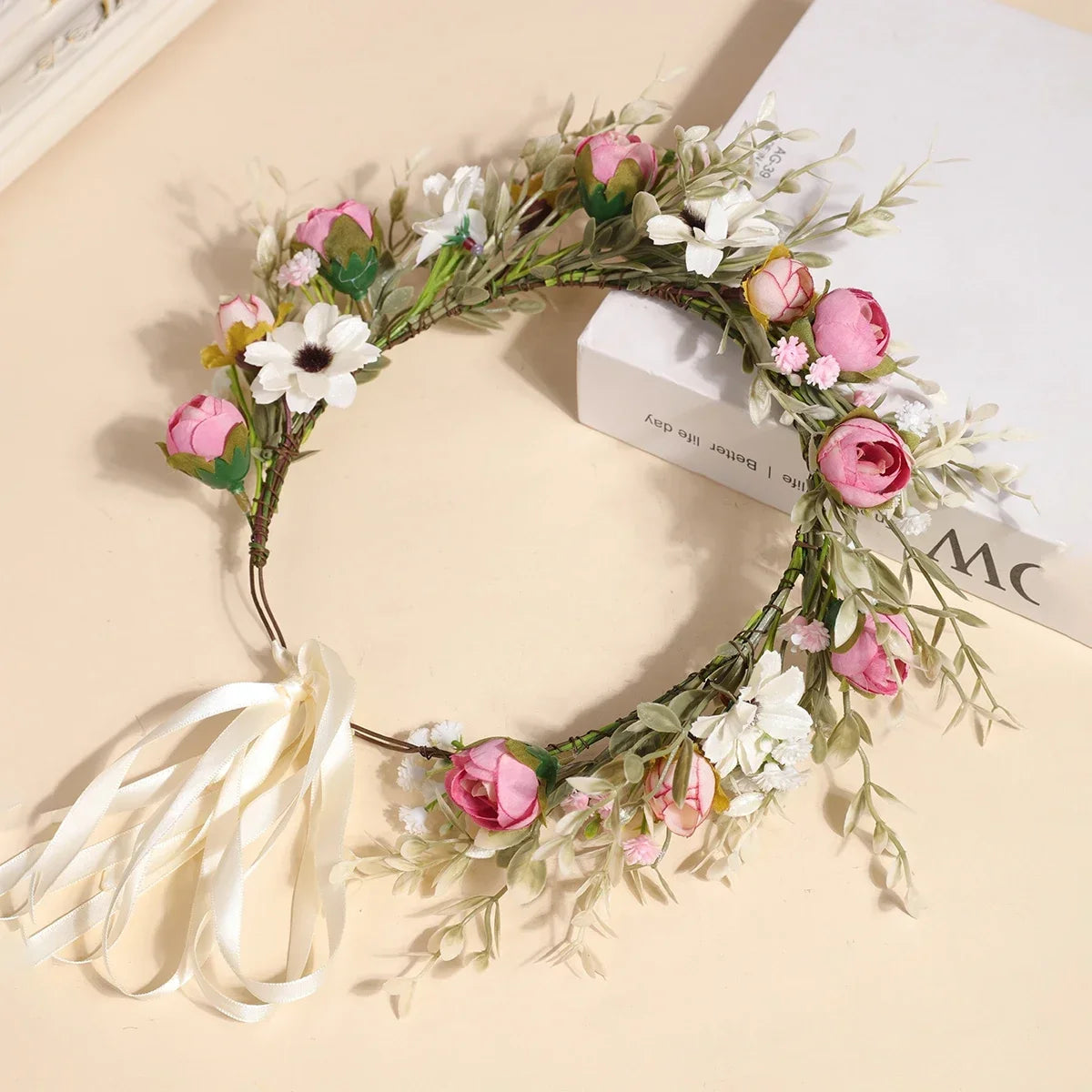 Forest Garland Bride Fairy Simulated Baby's Breath Flower Headdress