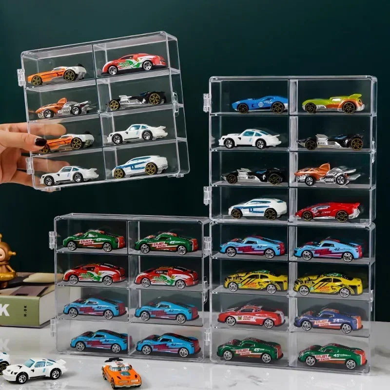 Acrylic Car Display Box 1 64 Wheels Model Toy 8 Grid Cabinet Rack