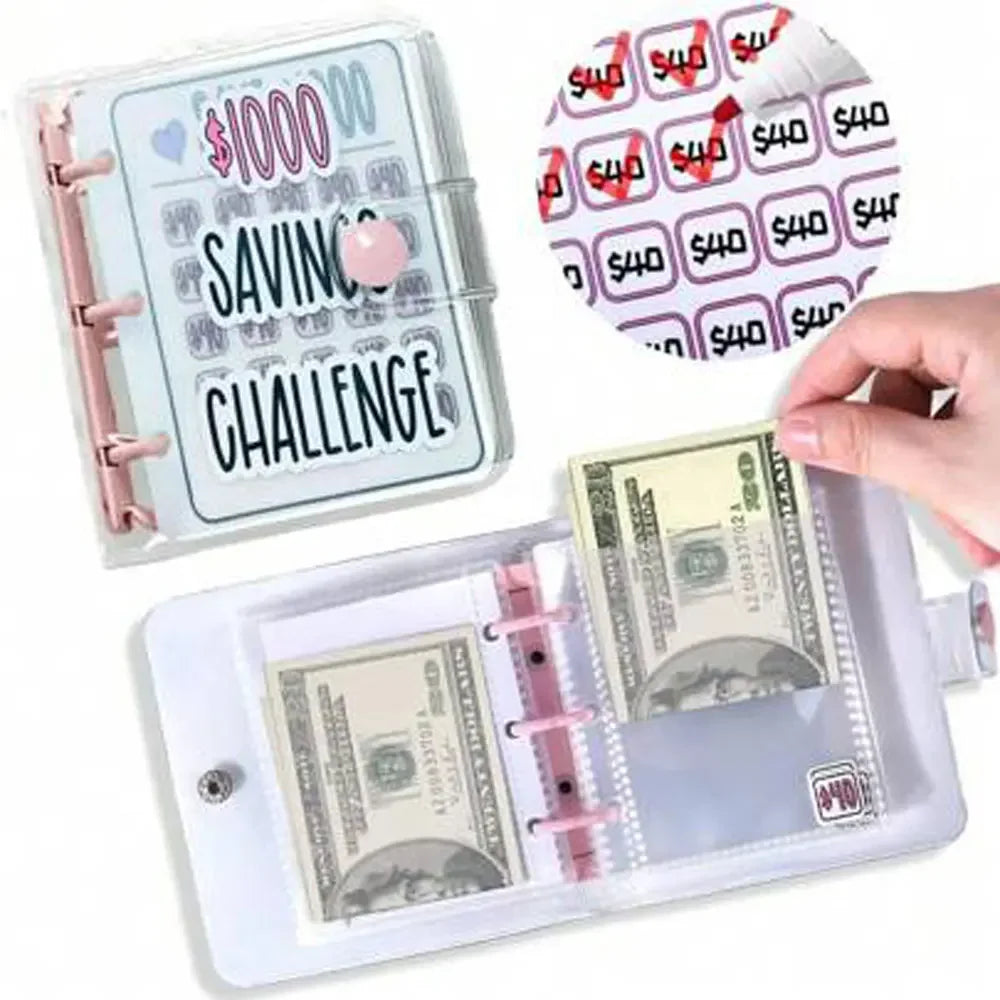 1000 Savings Challenge Binder Money Saving Challenges Book Envelopes