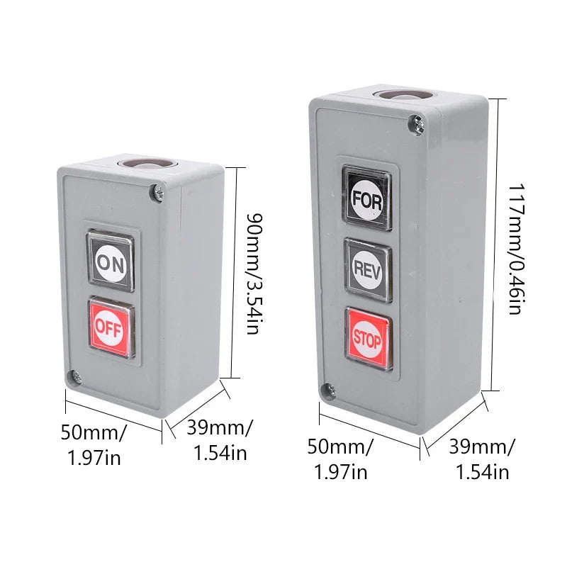 TPB-2 3 Start Stop Button Switch Box Control Motor 2-position