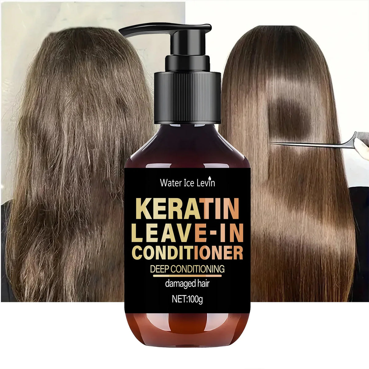 Keratin Leave-In Conditioner with Biotin & Collagen | Repairs Hair