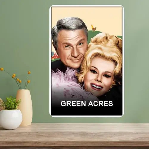 Green Acres TV Show Metal Poster Sign – Retro Aluminum Wall Decor