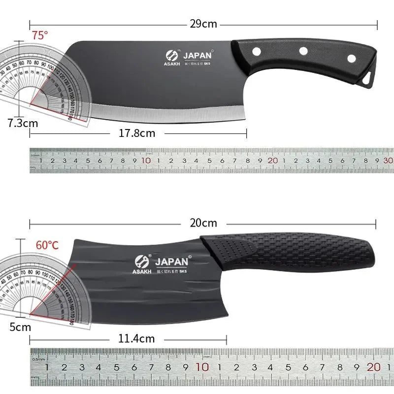 Stainless Steel Kitchen Cleaver – Sharp Knife for Meat & Veg