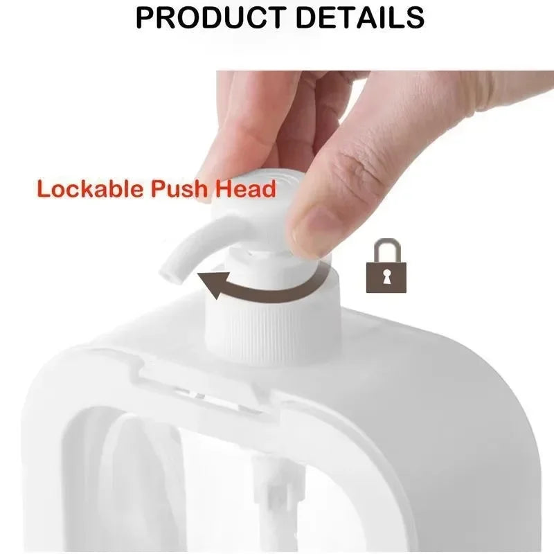 300/500ml Refillable Soap Dispenser – Pump Bottle for Bathroom