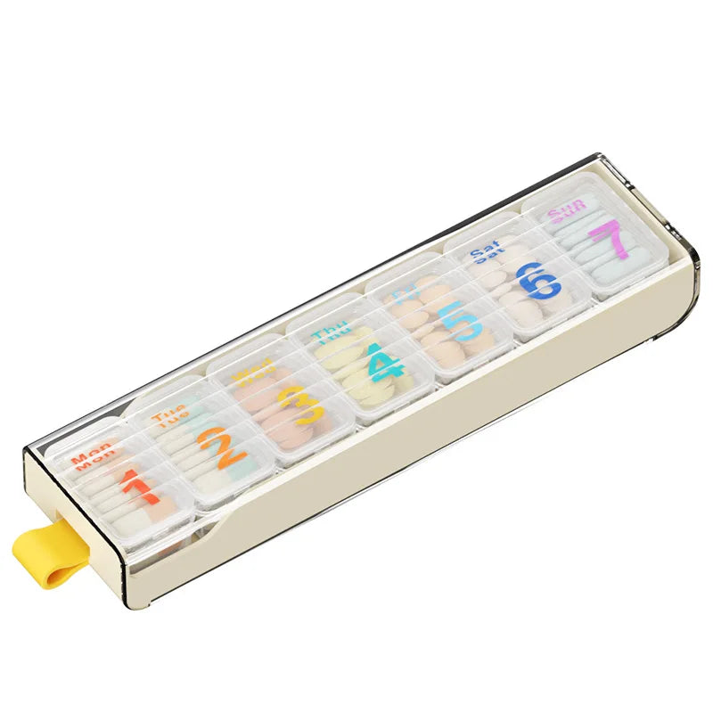 7-Day Travel Pill Organizer | Portable Weekly Tablet Box
