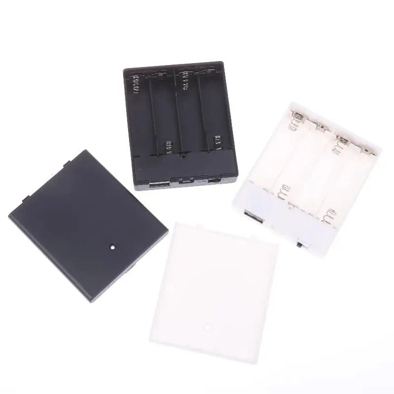 78 64 Portable USB Power Supply Battery Box Mini 4AA Holder Storage