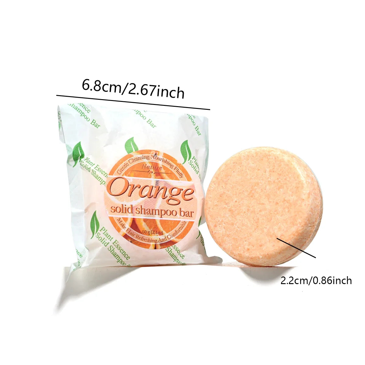 Orange Vitamin C Shampoo Bar – Sweet Orange, Residue-Free Clean