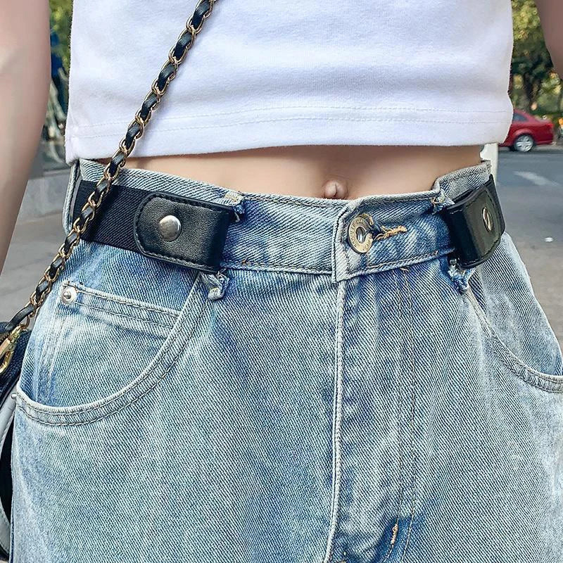 Buckle-Free Elastic Stretch Belt – Invisible Waistband Unisex