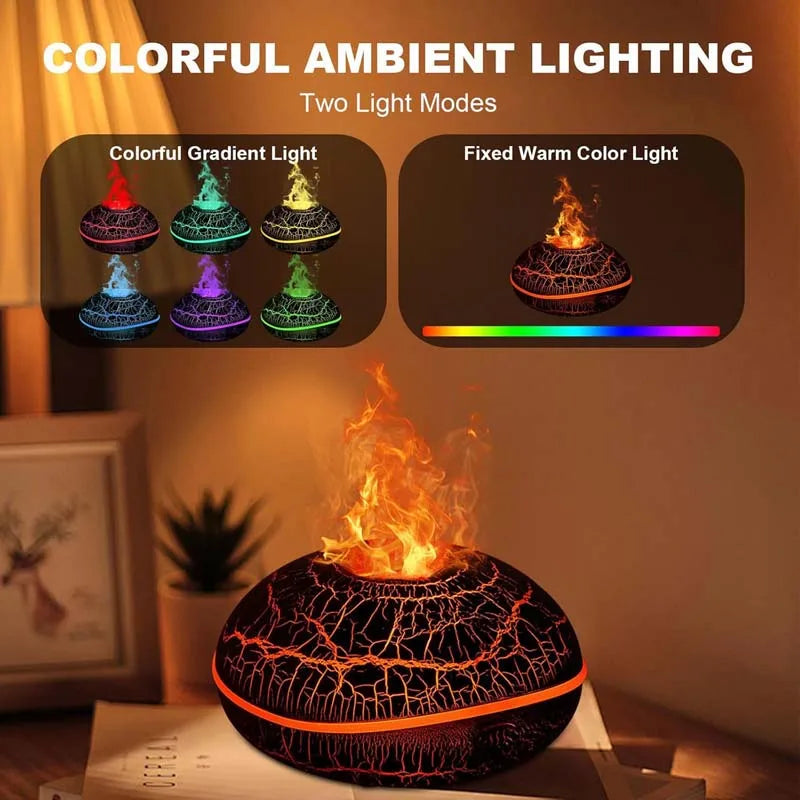 Volcano Ultrasonic Essential Oil Diffuser & Humidifier 200ml