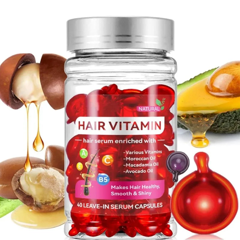 REAROYA Argan Oil Hair Treatment Capsules – Repair Split Ends