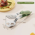 2-in-1 Stainless Steel Fish Spatula & Food Tongs | BBQ Kitchen