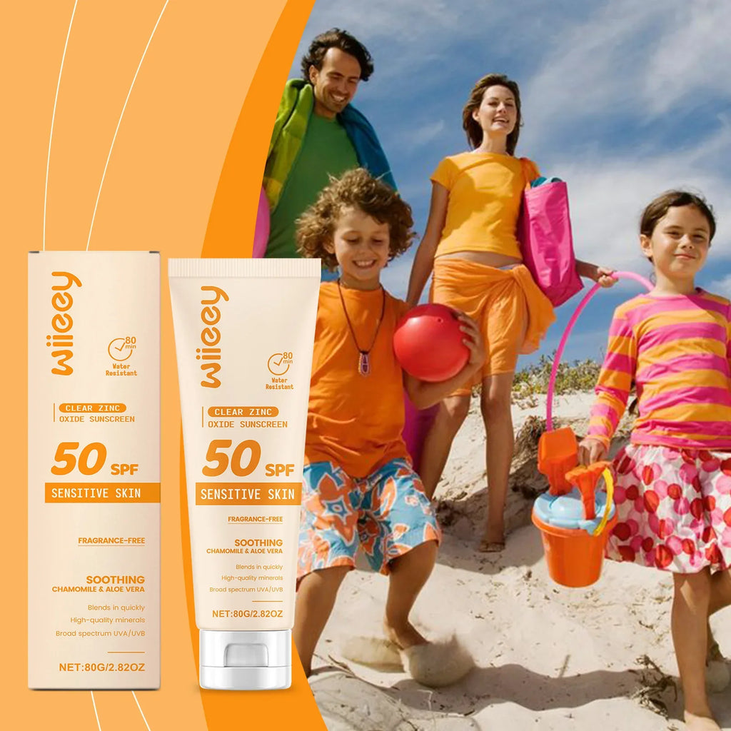 Wiieey SPF 50+ Kids Sunscreen Cream – Gentle UVA/UVB Protection
