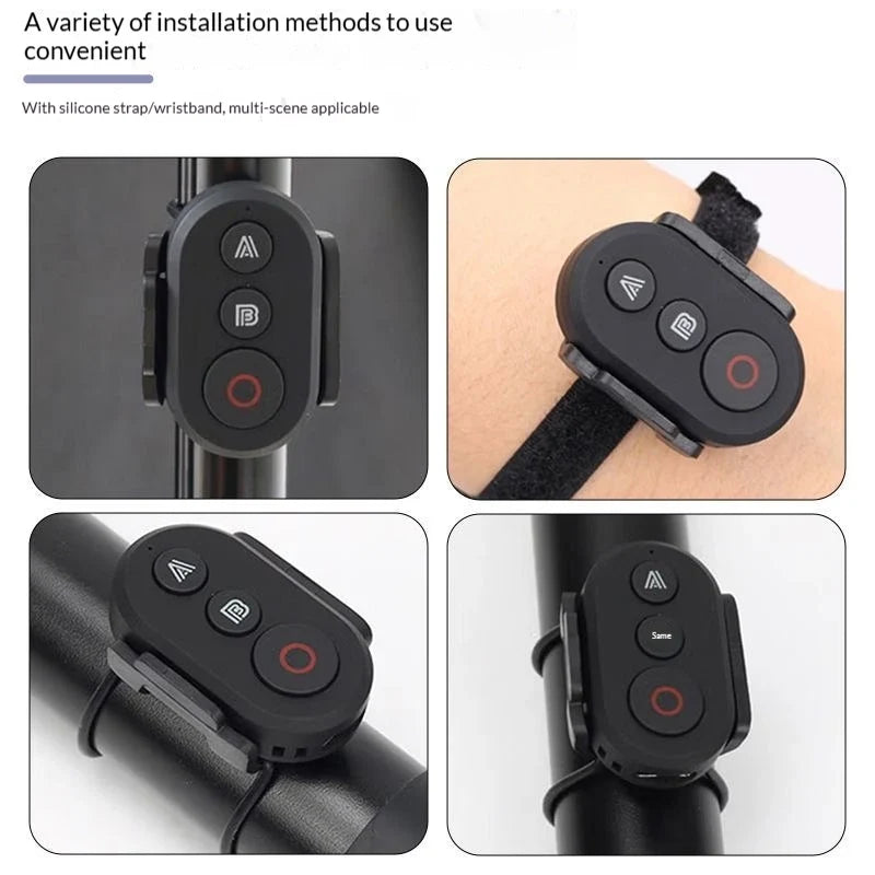 Bluetooth Remote Control for Insta360, GoPro & DJI + Wrist Strap