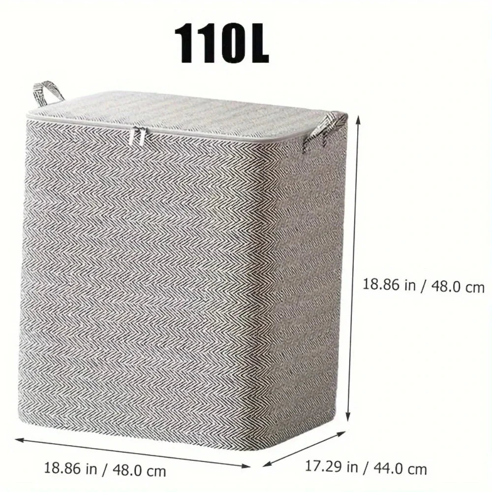 Extra Large Non-Woven Storage Bag with Locking Lid | Closet Organizer