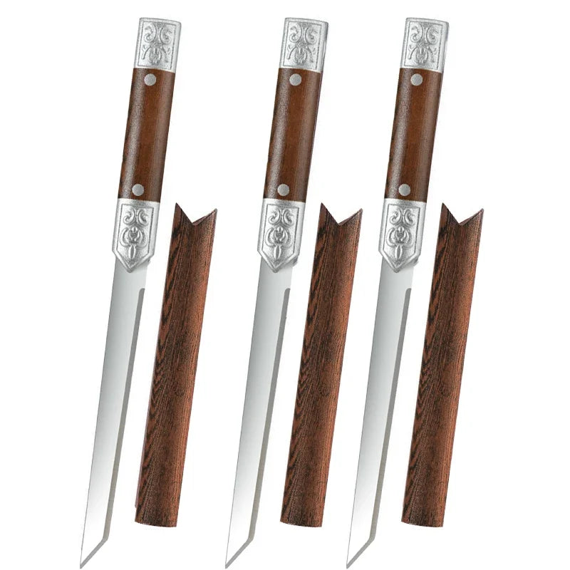 Sharp Stainless Steel Fruit & Paring Knife – Portable Kitchen Knife