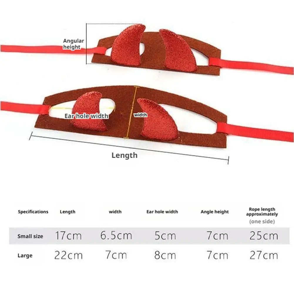 Devil Horn Pet Headband – Halloween Costume for Dogs & Cats
