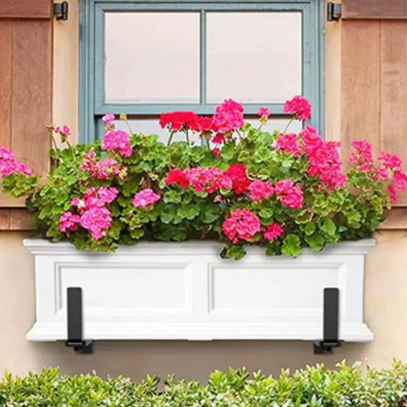 Adjustable Metal Railing Planter Bracket | Fence Flower Box