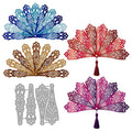 Fan Carbon Steel Cutting Dies – Scrapbooking & Embossing Set