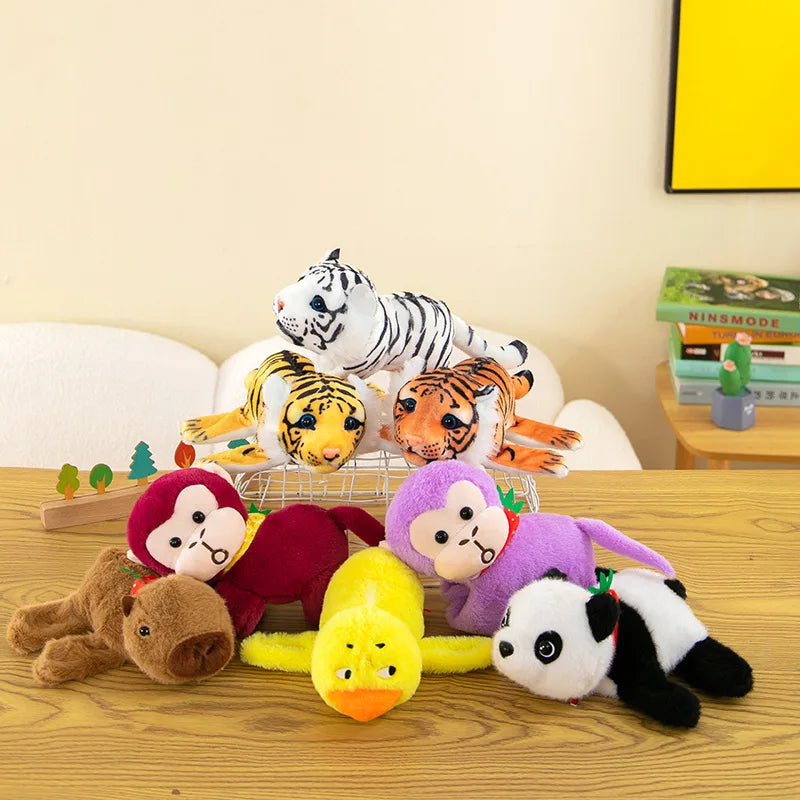 Panda Tiger Papa Ring Bracelet Plush Toy Arm Decoration Doll Curtain