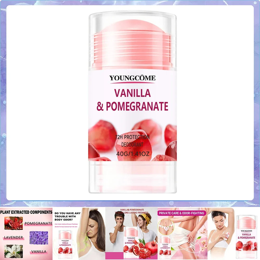 Aluminum-Free Deodorant Stick – Pomegranate & Lemon Verbena 72Hr