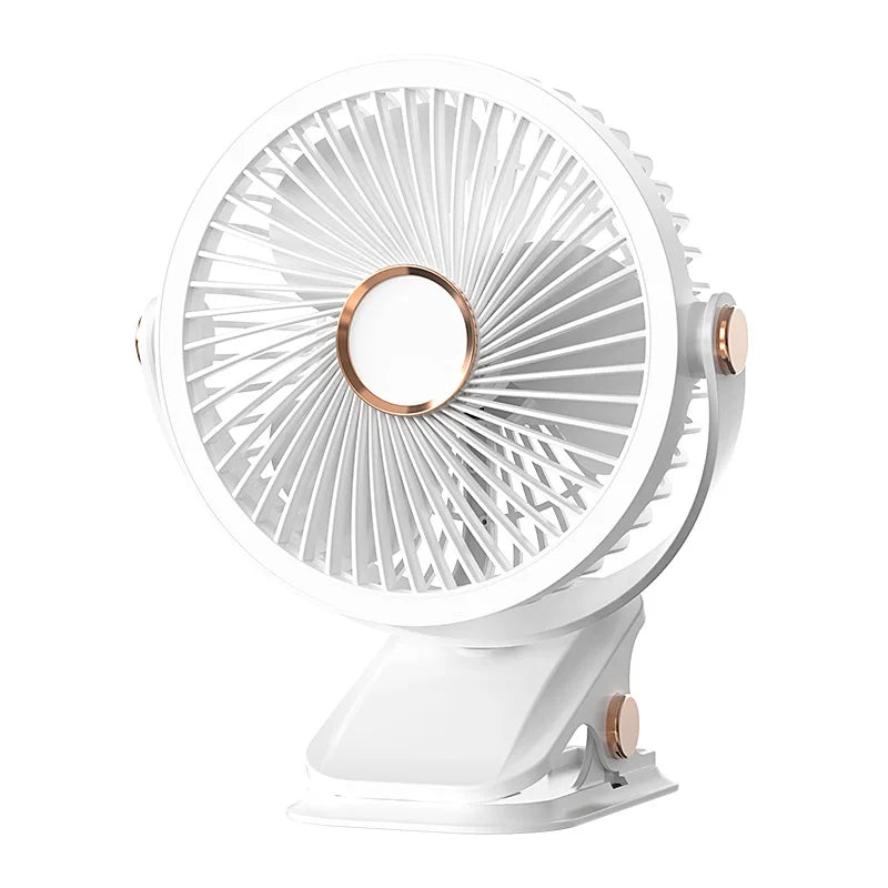 URGGU F2 Portable Camping Fan USB Rechargeable LED Clip-On