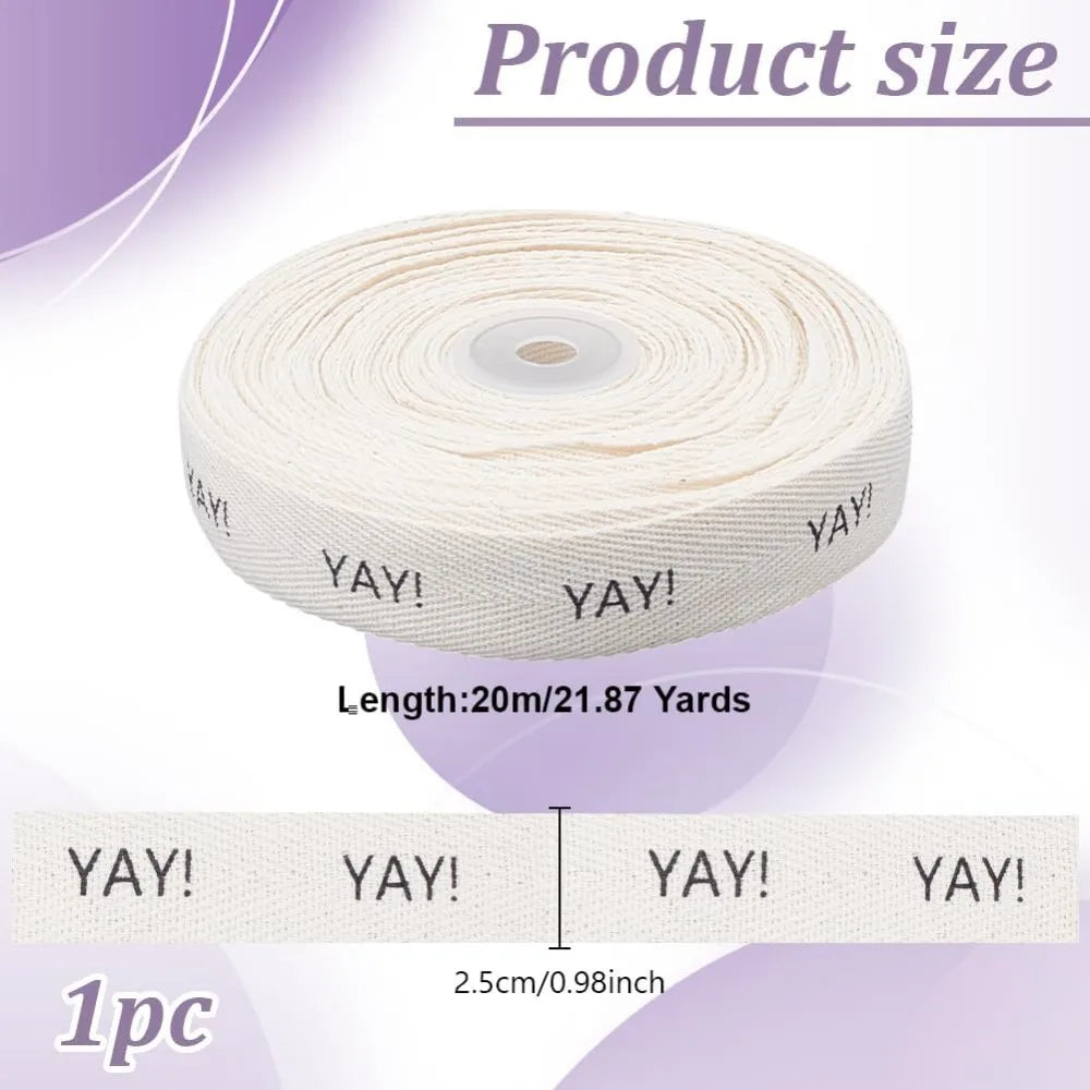 Bisque Polyester Ribbon 1 Inch Wide – 20m Roll for DIY Crafts